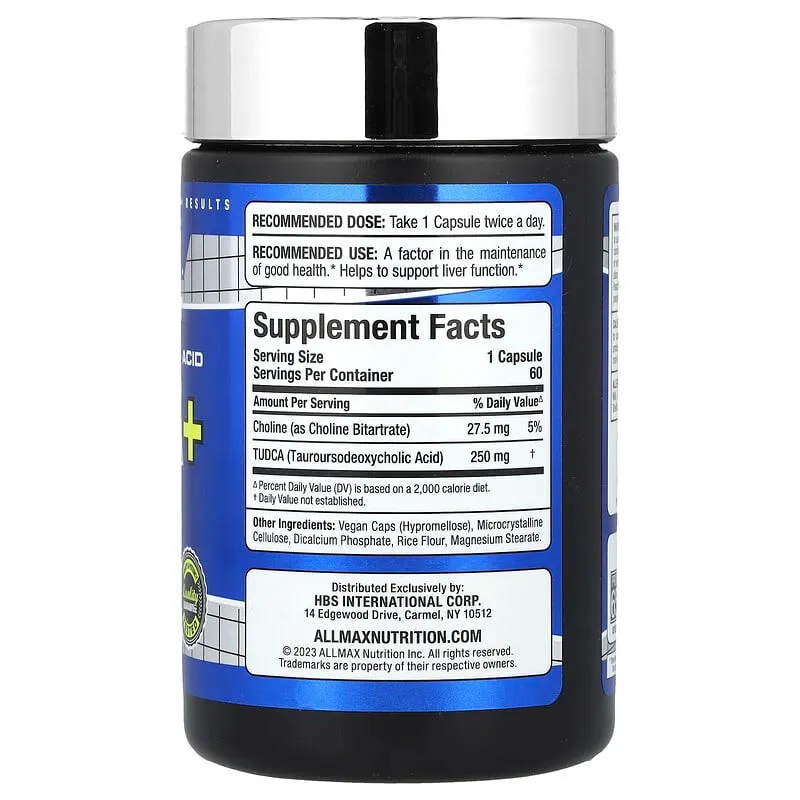 ALLMAX, TUDCA, Protection du foie, 60 capsules