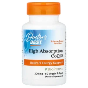 Doctor's Best, CoQ10 à haute absorption avec BioPerine