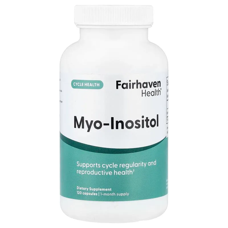Fairhaven Health, Myo-inositol, 120 capsules (500 mg pièce)