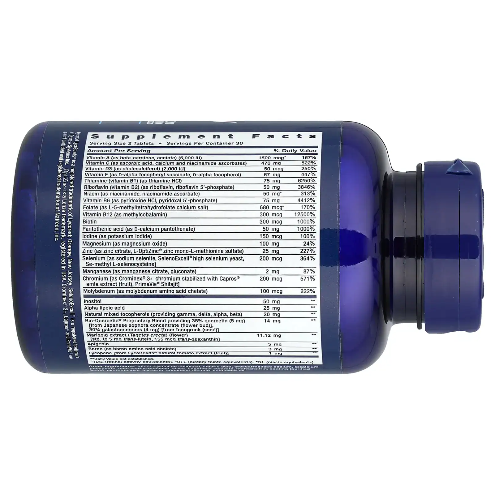 Life Extension, Multivitamines Two-Per-Day, 120 comprimés – Image 2