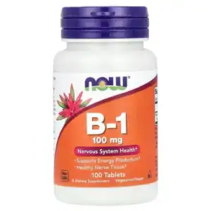 NOW Foods, B-1, 100 mg, 100 comprimés
