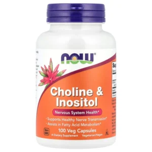 NOW Foods, Choline et inositol, 100 capsules végétales