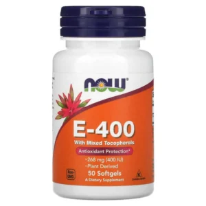NOW Foods, E-400, 268 mg (400 UI), 50 capsules à enveloppe molle
