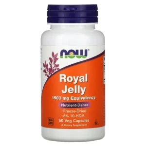 NOW Foods, Gelée royale, 1500 mg, 60 capsules végétariennes