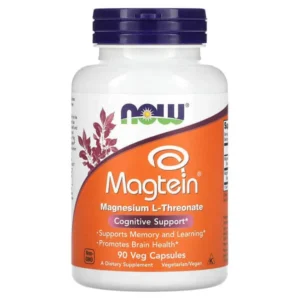 NOW Foods, Magtein®, L-thréonate de magnésium, 90 capsules végétales