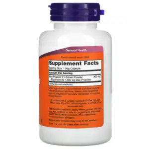 NOW Foods, Propolis 1500, 300 mg, 100 capsules végétales