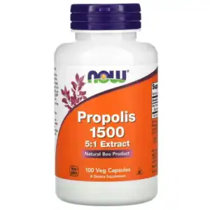 NOW Foods, Propolis 1500, 300 mg, 100 capsules végétales