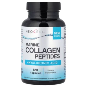 NeoCell, Peptides de collagène marin + Acide hyaluronique, 120 capsules