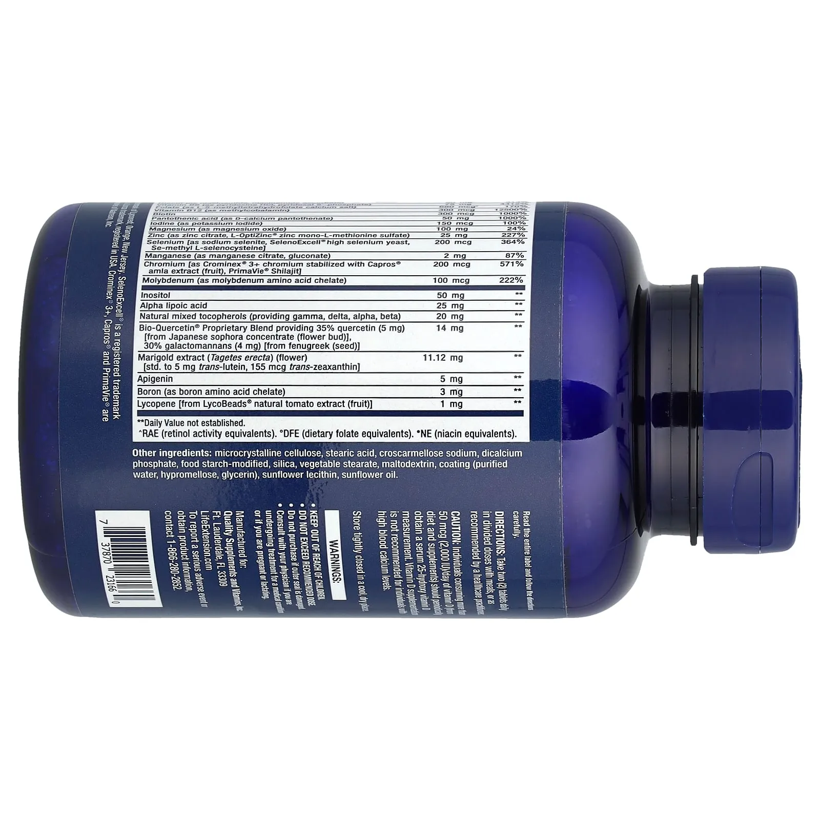 Life Extension, Multivitamines Two-Per-Day, 120 comprimés