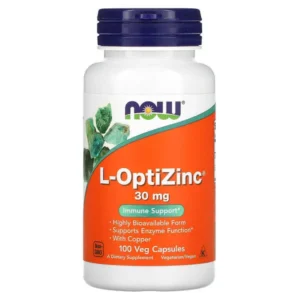 NOW Foods, L-OptiZinc, 30 mg, 100 gélules végétales
