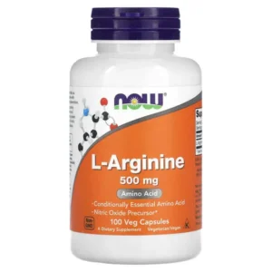 NOW Foods, L-arginine, 500 mg, 100 capsules végétariennes
