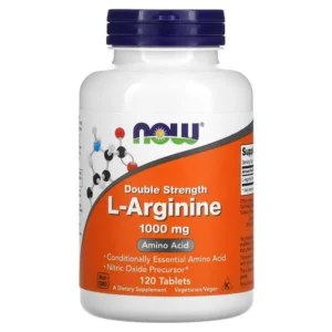 NOW Foods, L-arginine, Double efficacité, 1000 mg, 120 comprimés