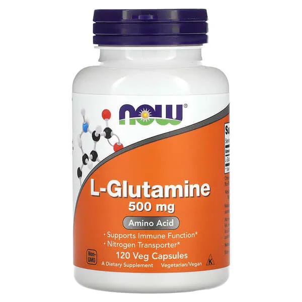 NOW Foods, L-glutamine, 500 mg, 120 capsules végétariennes