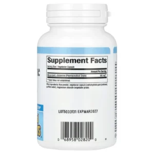 Natural Factors, L-glutamine micronisée, 500 mg, 90 capsules végétariennes