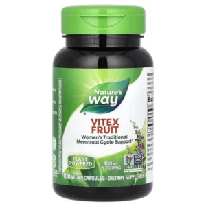 Nature’s Way, Fruit de gattilier, 400 mg, 100 capsules vegan