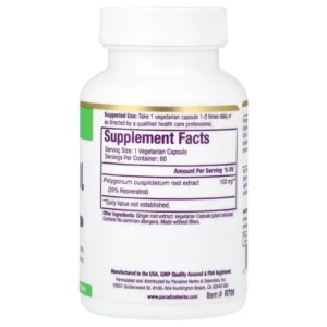 Paradise Herbs, Extrait de resvératrol,