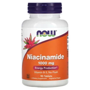 NOW Foods, Nicotinamide, 1000 mg, 90 comprimés