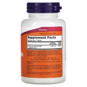 NOW Foods, Nicotinamide, 1000 mg, 90 comprimés